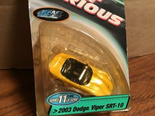 1 64 Racing Champions Fast Furious Series 11 Dodge Viper Convertible 2003 Yellow
