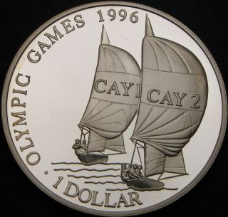 Cayman Islands 1 Dollar 1996 Proof - Silver - Summer Olympics - 642 ¤