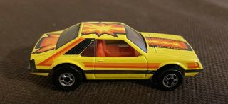 Hot Wheels Yellow Turbo Mustang 1979 Fox Body
