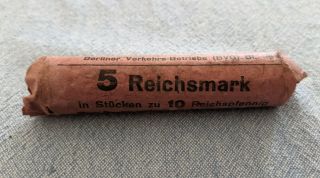 10 Reichspfennig Zinc Coin Germany Ww2 Wwii Third Reich 5 Reichsmark Roll