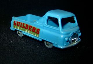 1958 Matchbox 60 - A Morris J2 Pickup Truck Lesney Blue W/ Red & White Decal Spw