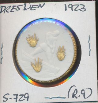 Germany Porcelain - Dresden Gold Gild - S - 729 - Only 200 Issued - R - 9 - 1923