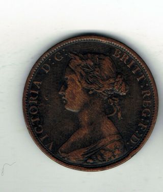 1862 Nova Scotia Canada One Cent Coin
