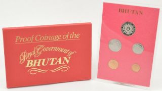 1979 Bhutan 5 Coin Proof Set - Cased 929