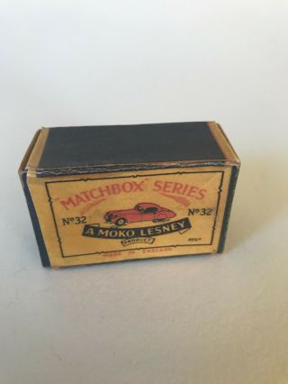 Matchbox Lesney Moko No 32 Jaguar Box