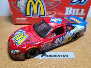 2000 Bill Elliott 94 McDonald ' s / McFlurry Ford 1:24 NASCAR Action Die - Cast MIB 2