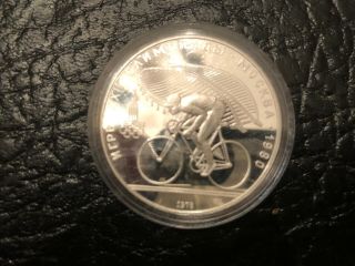 1978 Russia Proof Silver Olympic Cycling 10 Rouble Crown