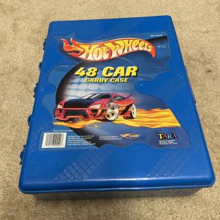 2001 Hot Wheels 48 Car Carrying Case Blue 20020 Tara Toy Corp.  Made In The Usa