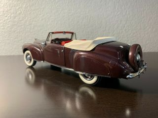 Franklin 1941 Lincoln Continental Convertible 1:24 Scale W/box &ppwrk