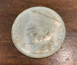 Ww2 Wwii German 5rm Adolf Hitler 1935 Commemorative Coin
