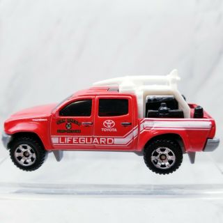 Matchbox Toyota Tacoma Bdv65 Red Pickup 4x4 San Diego Lifeguard Fire - Rescue