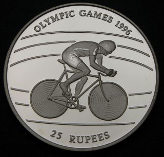 Seychelles 25 Rupees 1995 Proof - Silver - 1996 Olympic Games - 821