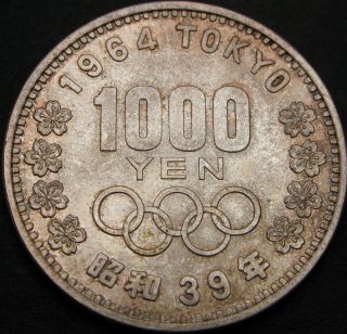 Japan 1000 Yen 39 (1964) - Silver - Olympics - Aunc - 1239 ¤