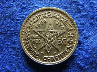 Morocco 500 Francs 1376/1956,  Km54