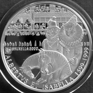Belgium 500 Francs Silver Proof 1999 Brussels Cultural Capital European Union