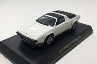 1/64 Kyosho Lamborghini Silhouette Diecast Car Model White