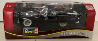 Revell Black 1956 Ford Thunderbird Convertible Die Cast 1:18,  (g5)