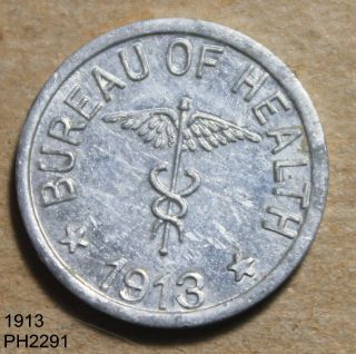 Philippines Culion Leper Colony 1/2 Centavo 1913 In United States