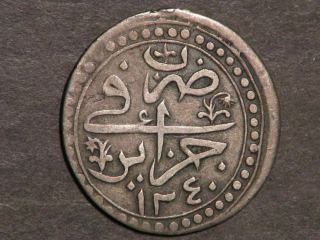 Algeria 1824 (ah1240) 1/4 Budju Silver Vf