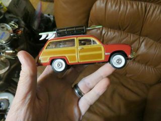 1949 Ford Station Woody Wagon Diecast 1:38 Car With Surfboard Hatteras Island