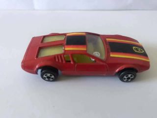 Vintage Zylmex Mangouste D39 Demaso Red Diecast Car Toy De Tomaso Mangusta 2
