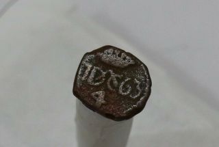 Danish India Colony Trankebar Tranquebar Old Coin B37 Z32