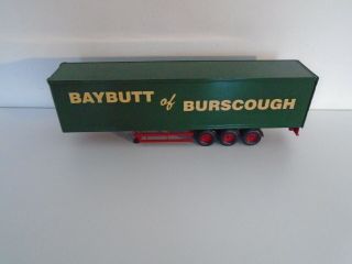 Corgi 1/50 Scale Tri Axle Box Trailer Baybutt Livery Burscough Lancs.