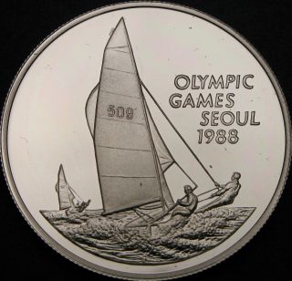 Cayman Islands 1 Dollar 1988 Proof - Silver - Summer Olympics - 646 ¤
