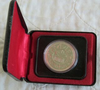 Canada 1978 Commonwealth Games Silver Prooflike Dollar - Boxed