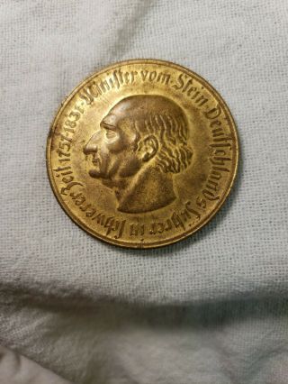 1922 German Notgeld Coin - - - Westphalia - - - Weimer Republic - - - 10,  000 Marks