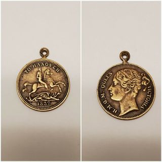 1837 Cumberland Jack To Hanover Medallion/token