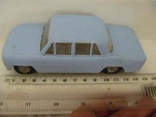 Vintage Rare Blue Skoda 100l Plastic Friction Toy Car 1:36