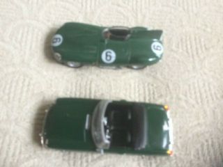 Group Of 2 1/43 Scale Del Prado Die Cast Models Of A D Type Jaguar And An Mgb Ty