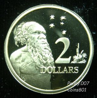 Australia $2 Dollars 1988 Aboriginal Southern Cross Gem Proof 78 Money Coin