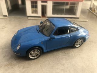 1/43 Scale Porsche 911 Carrera 4s Coupe 1995 Blue