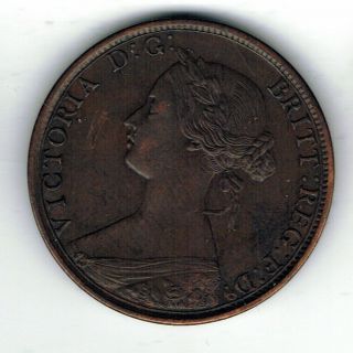 1864 Brunswick Canada One Cent Coin