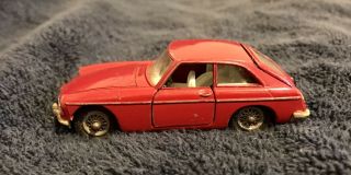 Vintage Corgi Toys Mgb Ft Red Diecast Car,  All Parts,