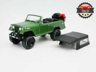 1968 Jeep Jeepster Commando Green 4x4 1:64 Scale Collector Diecast Car