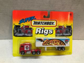 Vintage 1994 Matchbox Rigs Pizza Hut Tractor And