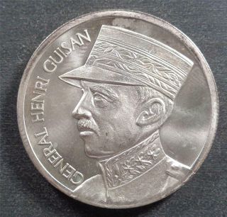 Switzerland,  Silver General Henri Guisan Commemorative,  1939,  Bu