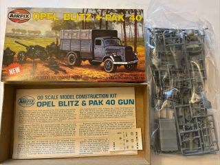 Airfix Opel Blitz,  Pak 40 Ho/oo Model Kit Vintage Unbuilt