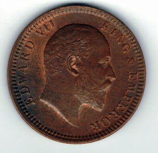 1903 India 1/4 One Quarter Anna Coin