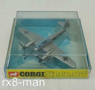 Vintage Corgi Toys Aircraft Model 1311 Messerschmitt Me 410 Boxed