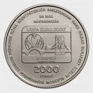 Hungary 2000 Forint 2021 Bu - Xvi.  Uefa European Football Championship