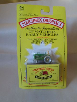 1992 Matchbox Originals A Moko Lesney Massey Harris Farm Tractor 4