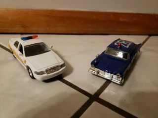 2 Road Champs Illinois State Police Car Michigan State Police Car 1:43