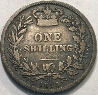 Great Britain - Queen Victoria - Silver Shilling - 1873 - Die 22 - Km - 734.  2