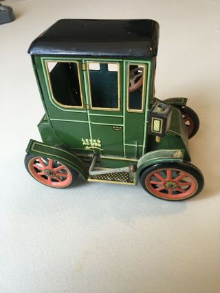 Japanese Tin Friction Car Vintage Lever Action /by Modern Toy 