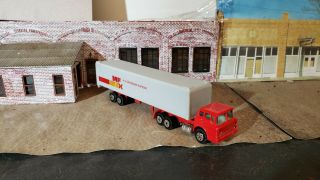 Vintage Yatming Ho Scale 1:87 Ford Tractor Trailer Motor Freight Express Mfx Nm