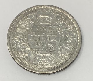 1919 - B India 1 Rupee George V.  917 Silver